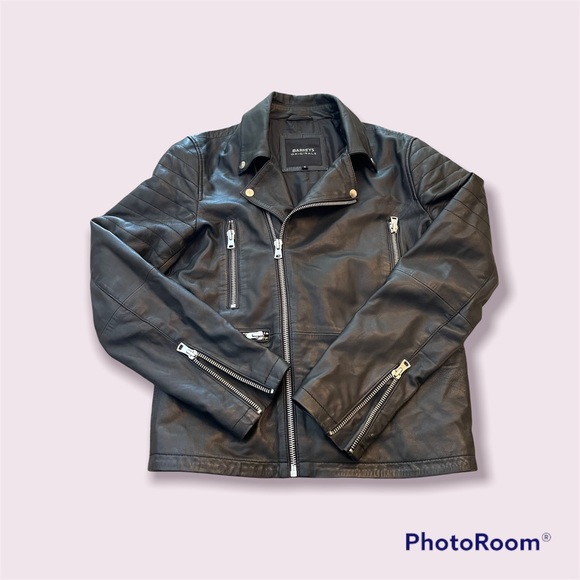 Barneys New York Jackets & Blazers - BARNEYS ORIGINALS Moto Jacket Sheep Leather